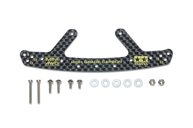 Tamiya JR HG Front Bumper Plate, Carbon 1.5mm 95692