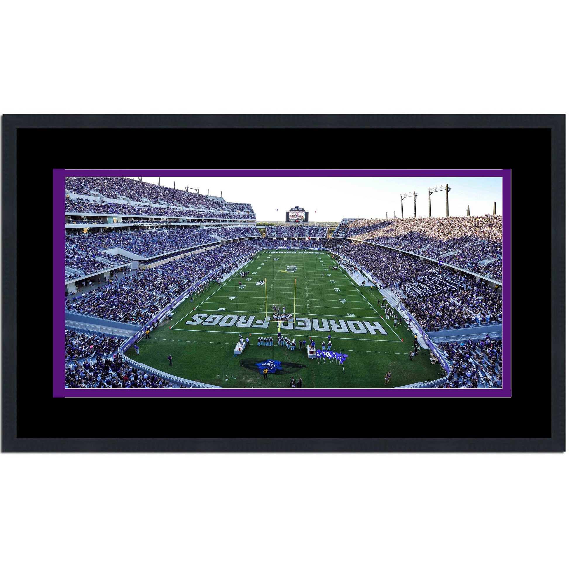 Framed Amon G. Carter Stadium TCU Horned Frogs 16x24 NCAA Football Photo Professionally Matted
