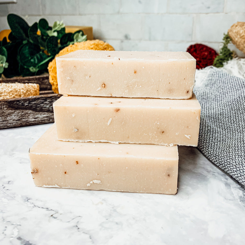 Tea Tree Grapefruit Body Scrub With Sea Salt Oatmeal Peppermint Exfoliating Soap