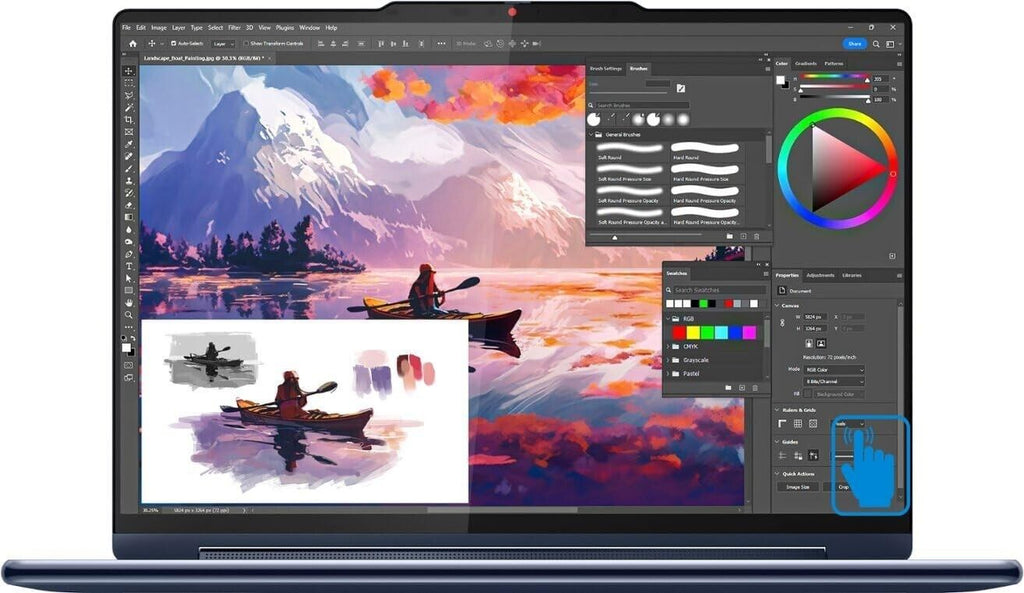 Lenovo Yoga 9i 2-in-1 14-inch 2.8K OLED Touch Laptop – Intel Core Ultra 7-155H • Arc Graphics • 16GB RAM • 1TB SSD – Win 11 Pro (Refurbished)