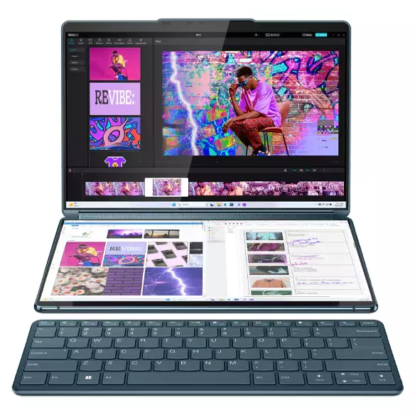 Lenovo Yoga Book 9i Dual OLED (2024) 13.3-inch 2-in-1 Laptop – Intel Core Ultra 7 • 16GB RAM • 1TB SSD – Win 11 Pro (Refurbished)
