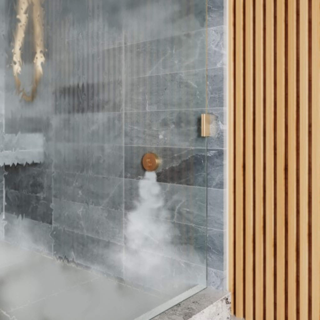 ThermaSol SignaTouch Flushmount 5-Inch Digital Shower Steam Control Package With Serenity 10 [TWPSR] (SAK84375)