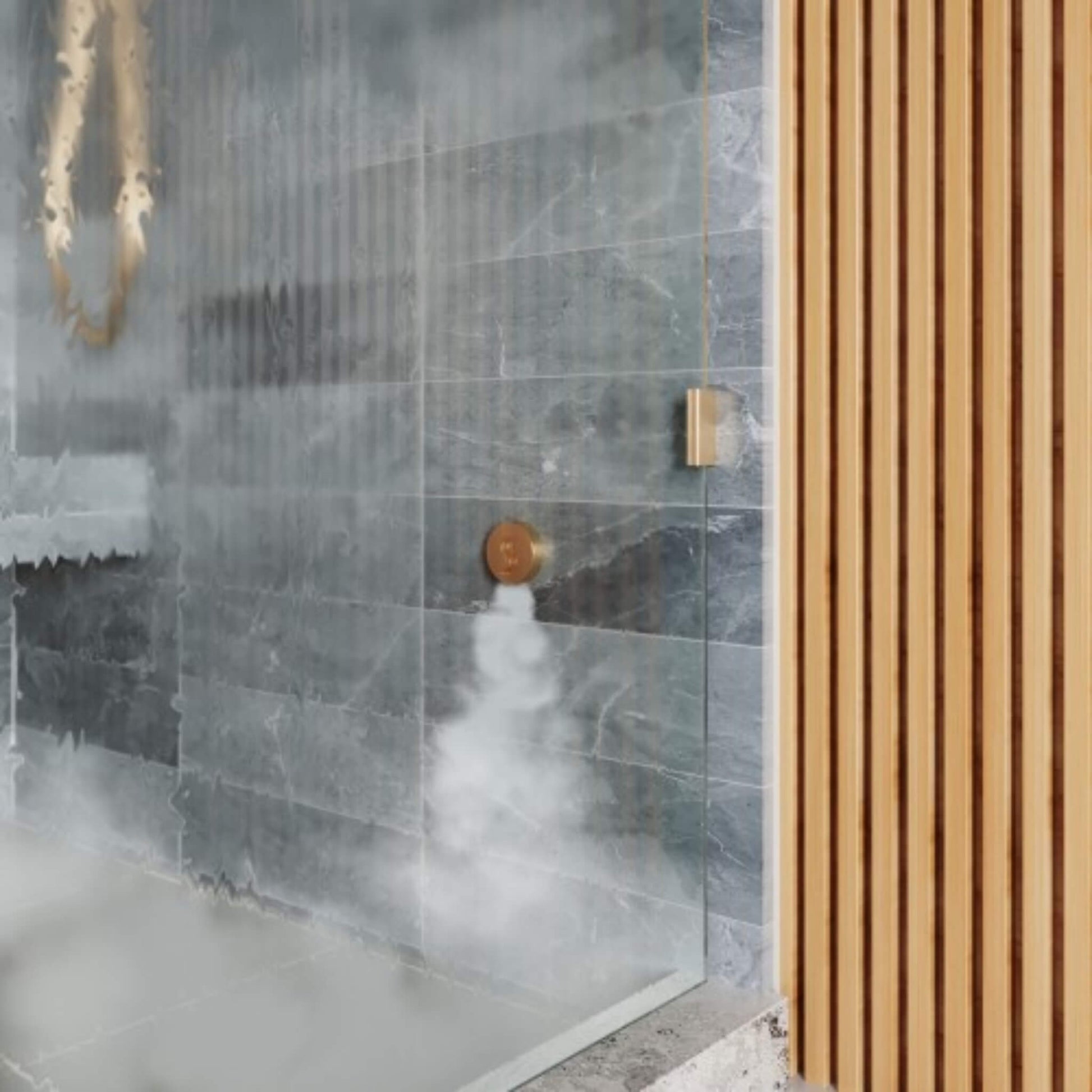 ThermaSol SignaTouch Flushmount 5-Inch Digital Shower Steam Control Package With Serenity 10 [TWPSR] (SAK84375)