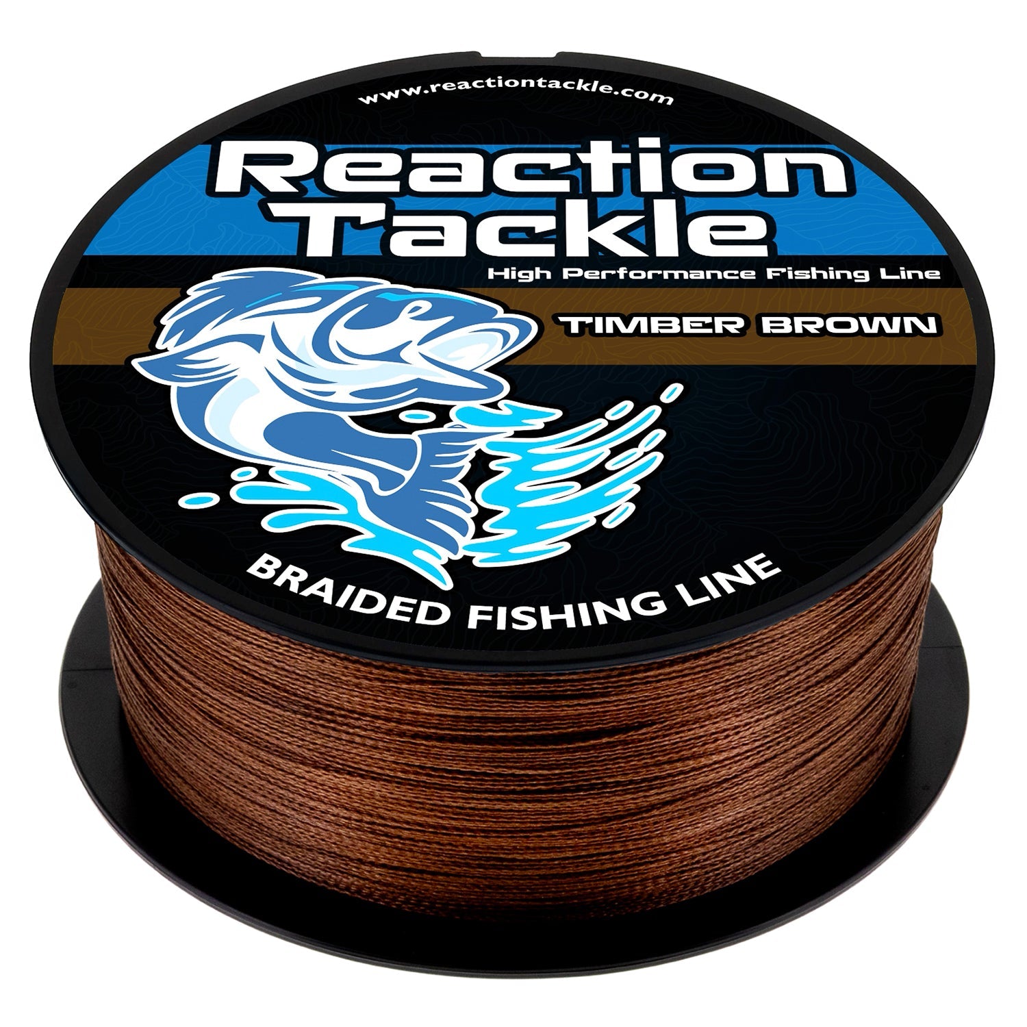 Reaction Tackle Braided Fishing Line - Timber Brown - NEW