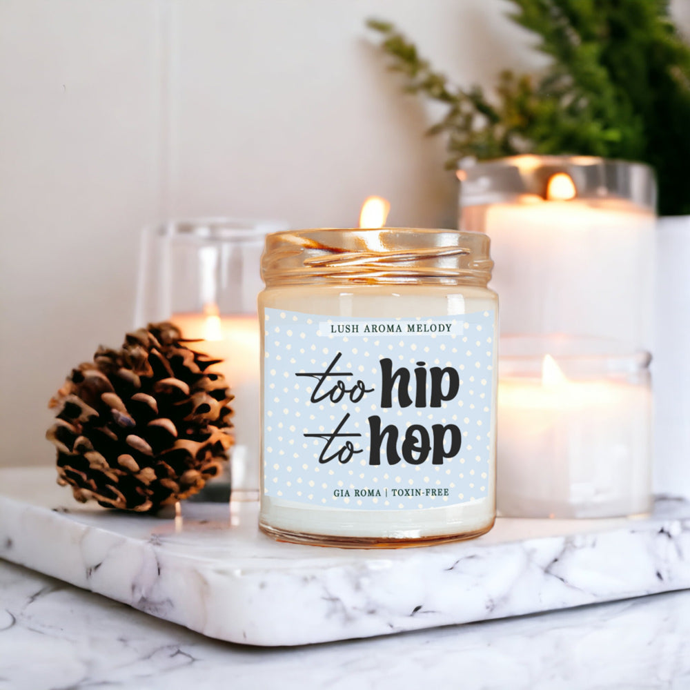 Luxury Bergamot Citrus Candle With Tobacco Flower Notes Lush Scented Jar