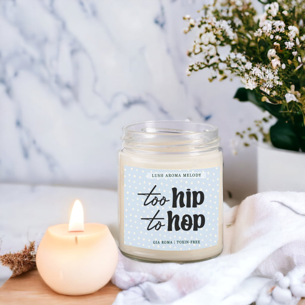 Luxury Bergamot Citrus Candle With Tobacco Flower Notes Lush Scented Jar