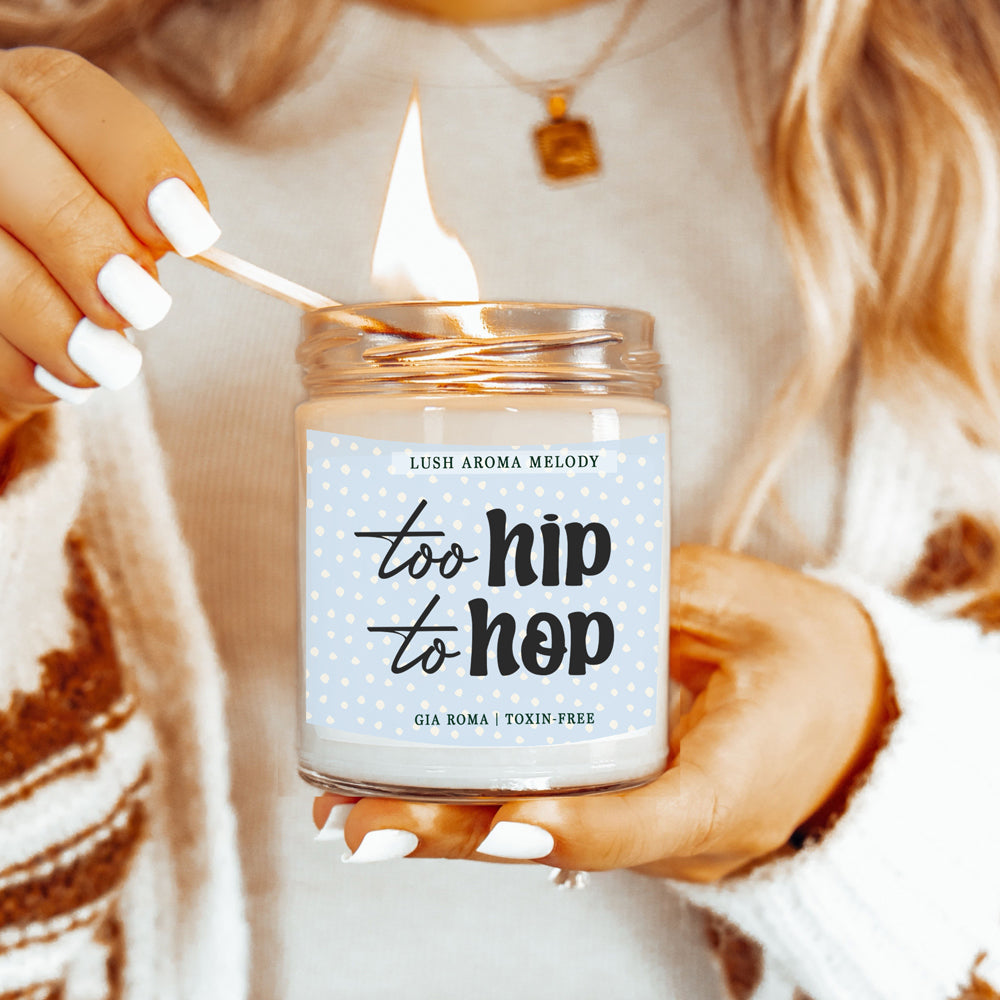 Luxury Bergamot Citrus Candle With Tobacco Flower Notes Lush Scented Jar