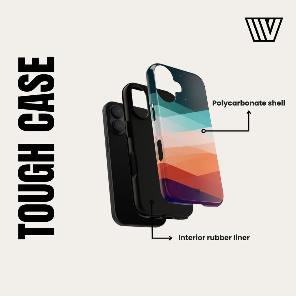 PAINT SWIRL FLOWERS | Tough Phone Case