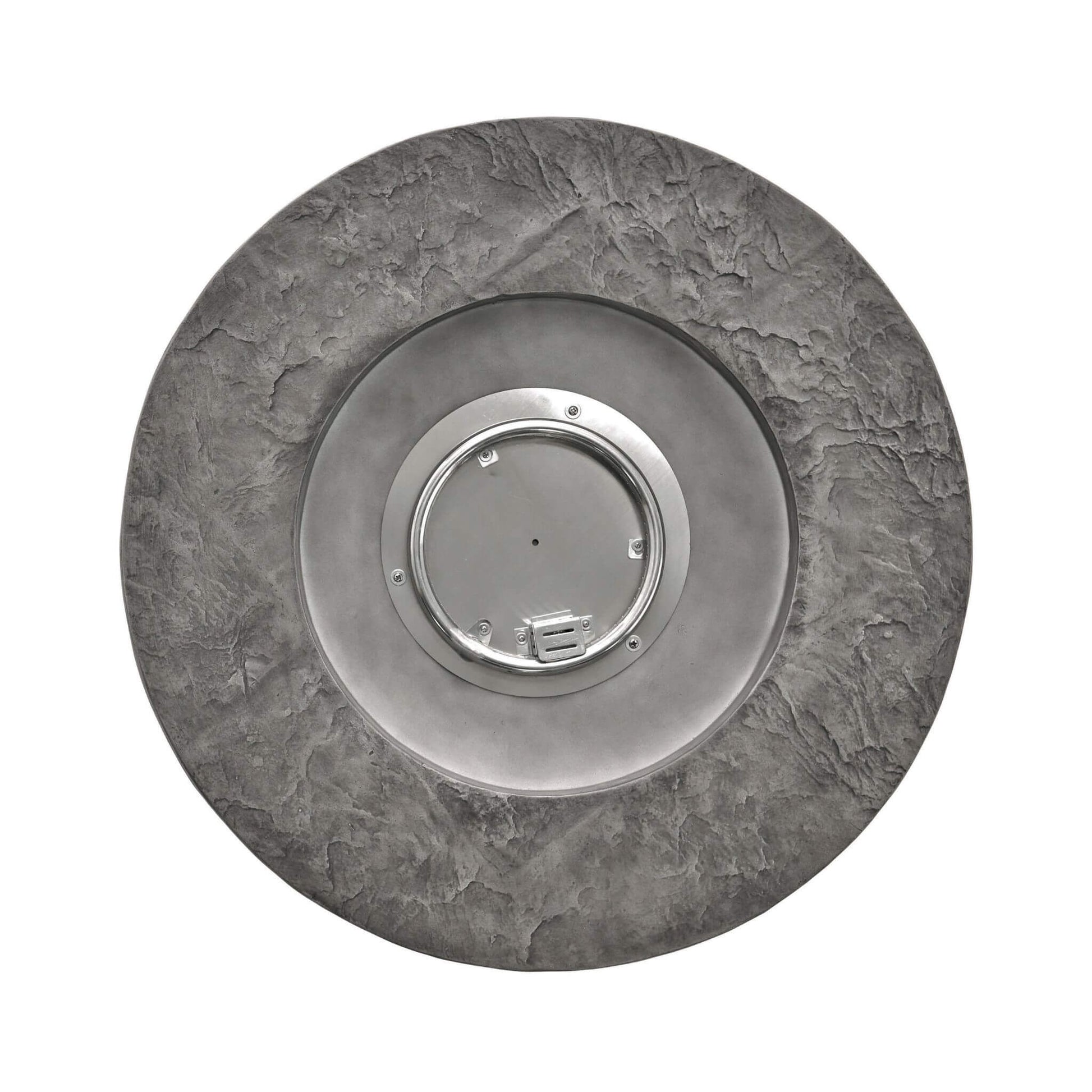 Alora 32-Inch Transitional Outdoor Concrete Round Propane Fire Pit Table, Gray (SAK48268)