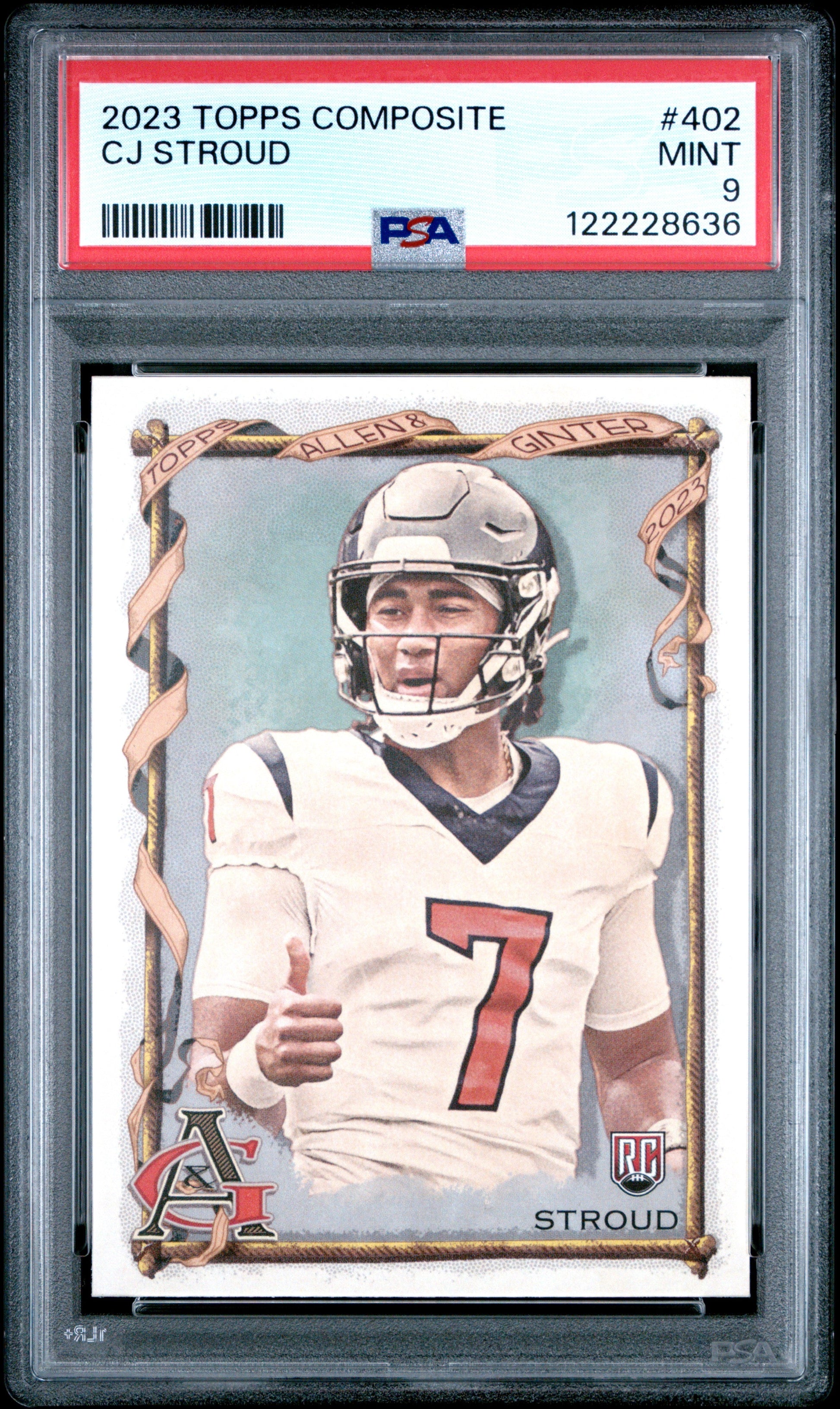 Graded 2023 Topps Composite CJ Stroud #402 Rookie RC Football Card PSA 9 Mint