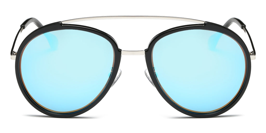 Unisex Round Polarized Sunglasses Lightweight Double Bridge
