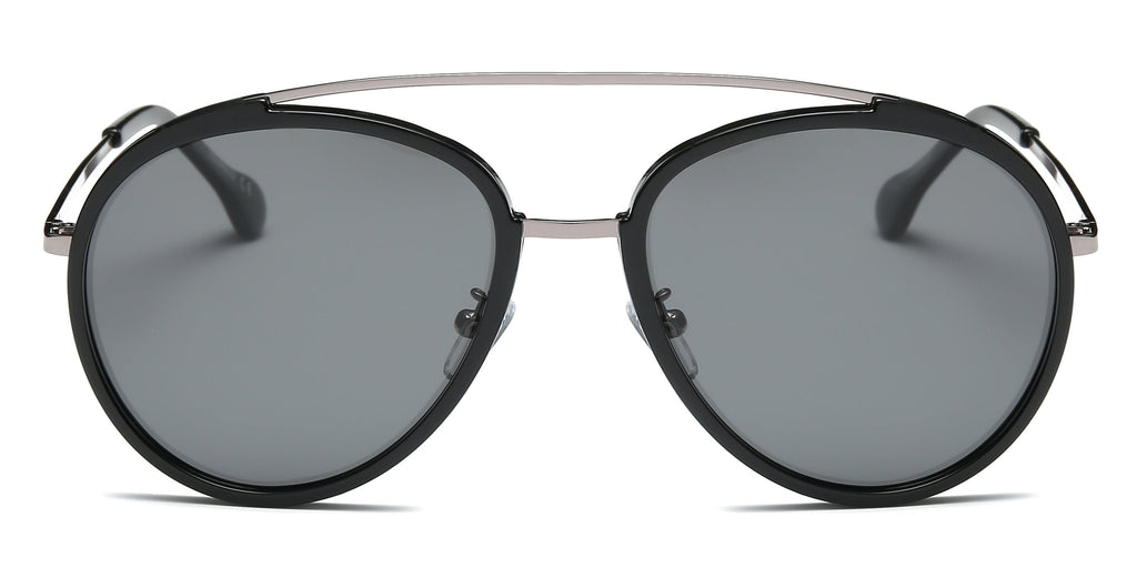 Unisex Round Polarized Sunglasses Lightweight Double Bridge