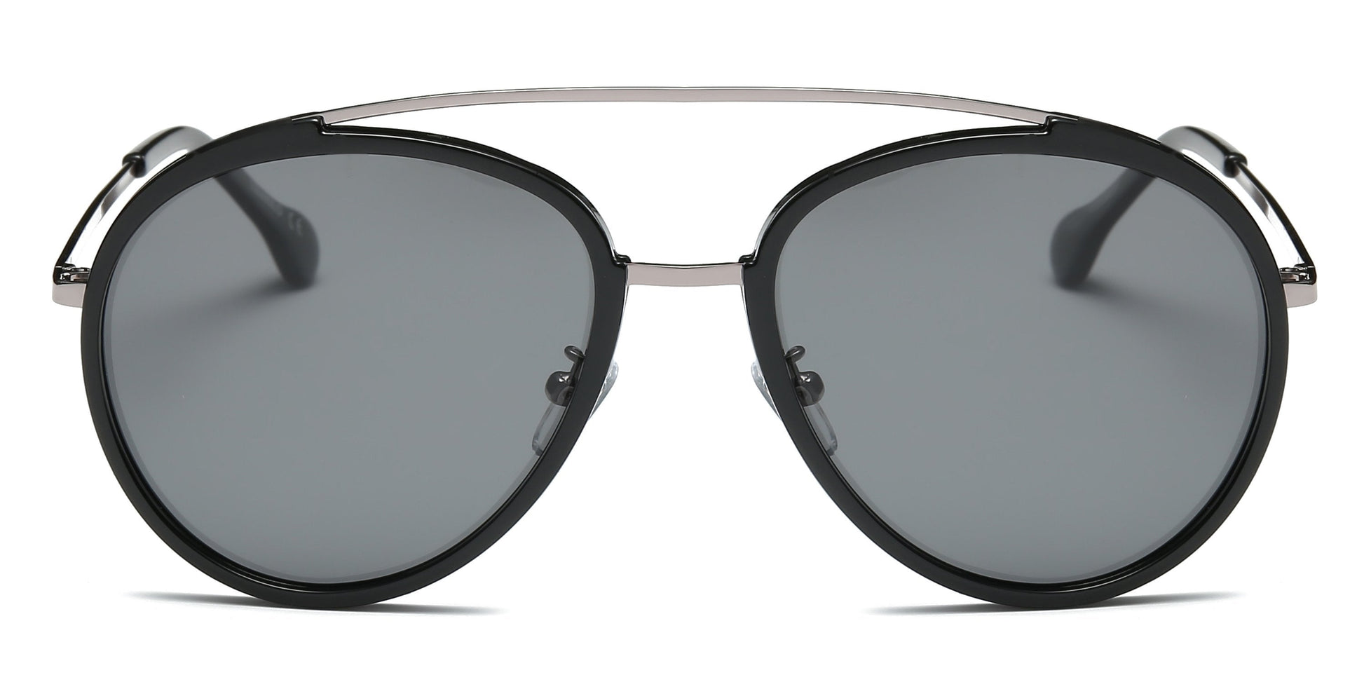 Unisex Round Polarized Sunglasses Lightweight Double Bridge