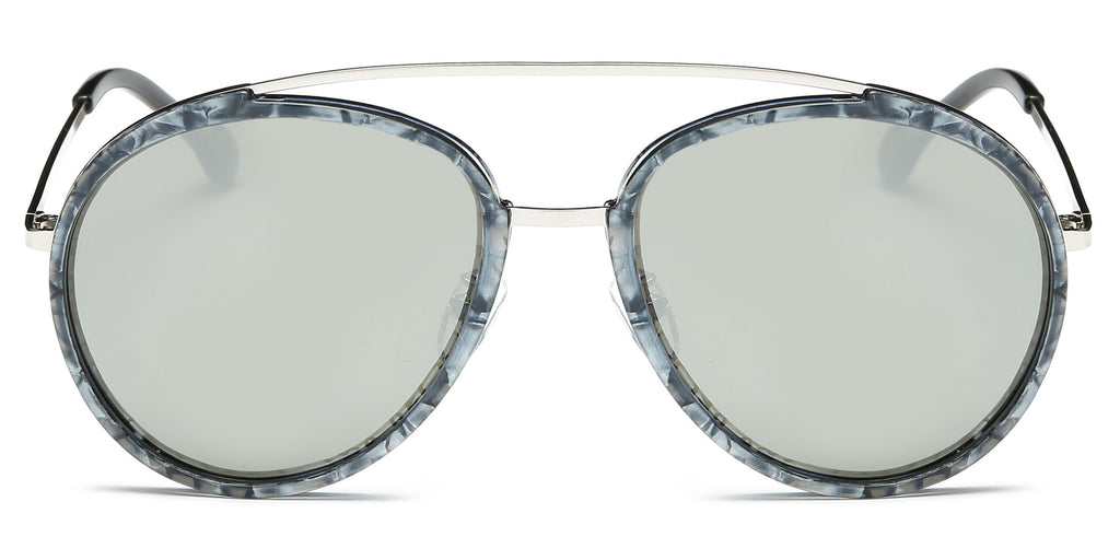 Unisex Round Polarized Sunglasses Lightweight Double Bridge