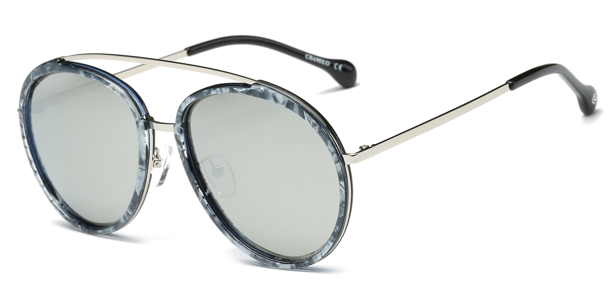 Unisex Round Polarized Sunglasses Lightweight Double Bridge