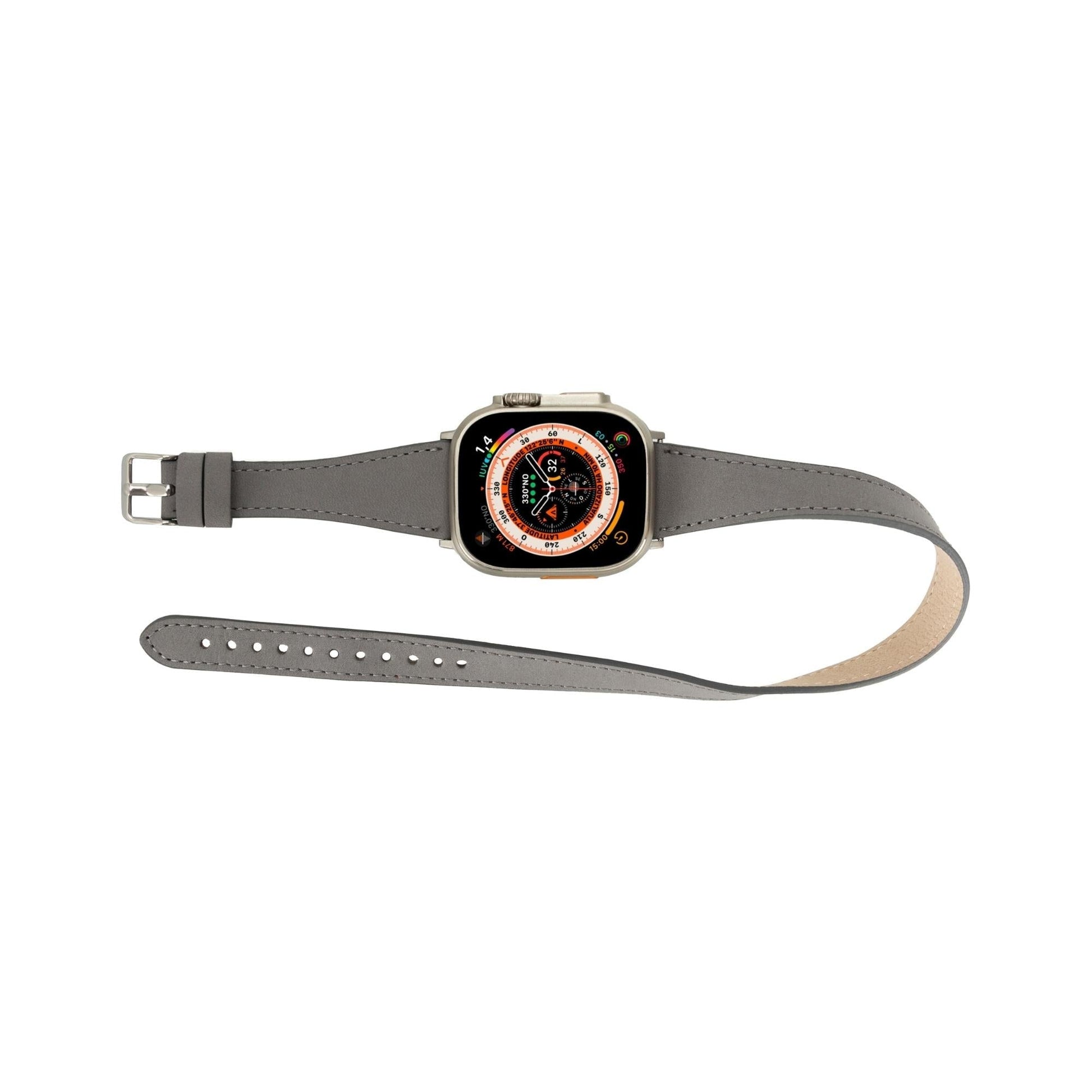 Vail Double Tour Leather Bands for Apple Watch 9, Ultra 2 and SE