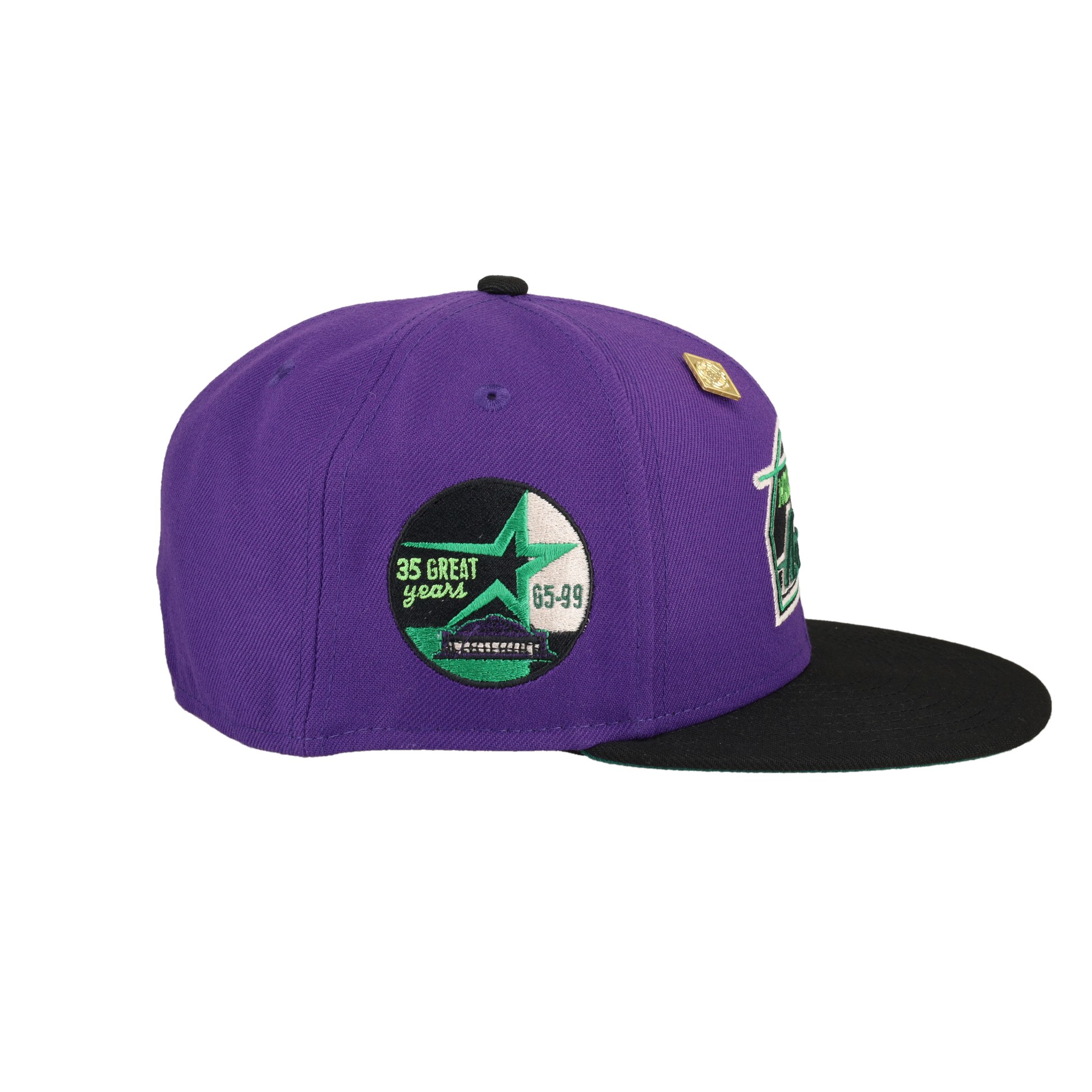 Houston Astros 35 Great Years Patch Purple 59Ffity Fitted Hat