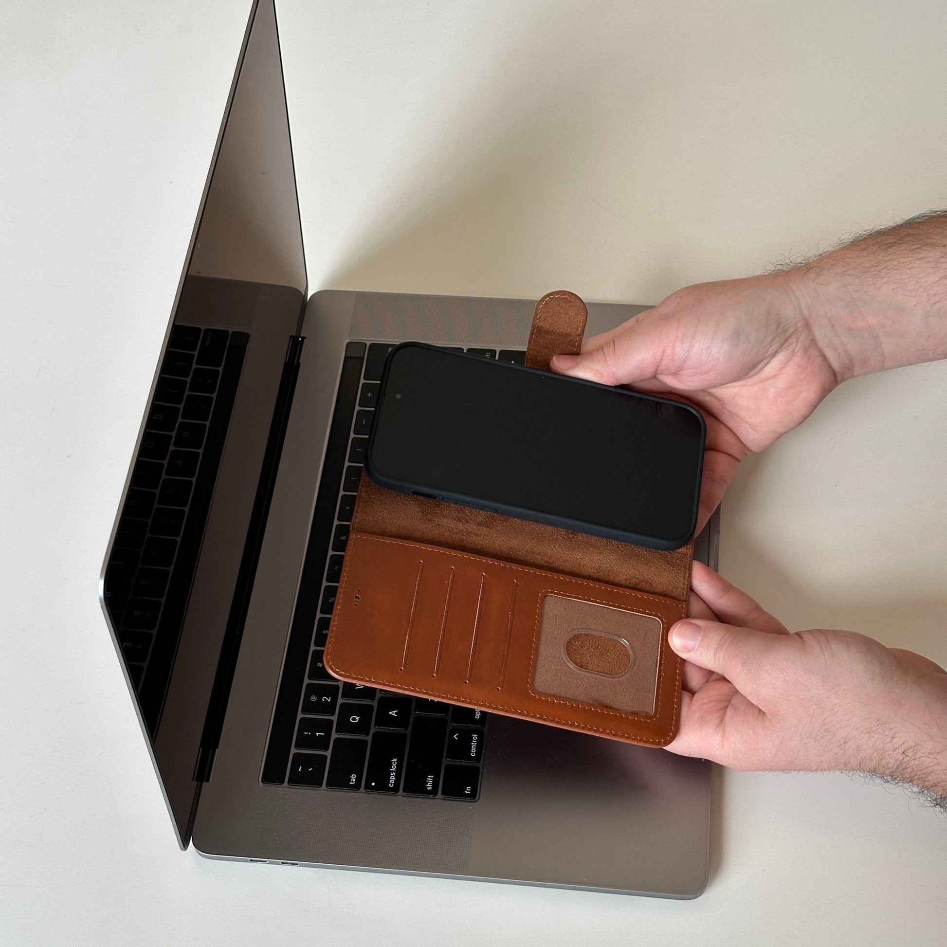 Vegas Premium Leather iPhone 15 Pro Wallet Case with MagSafe | Detachable RFID Blocking Luxury Wallet