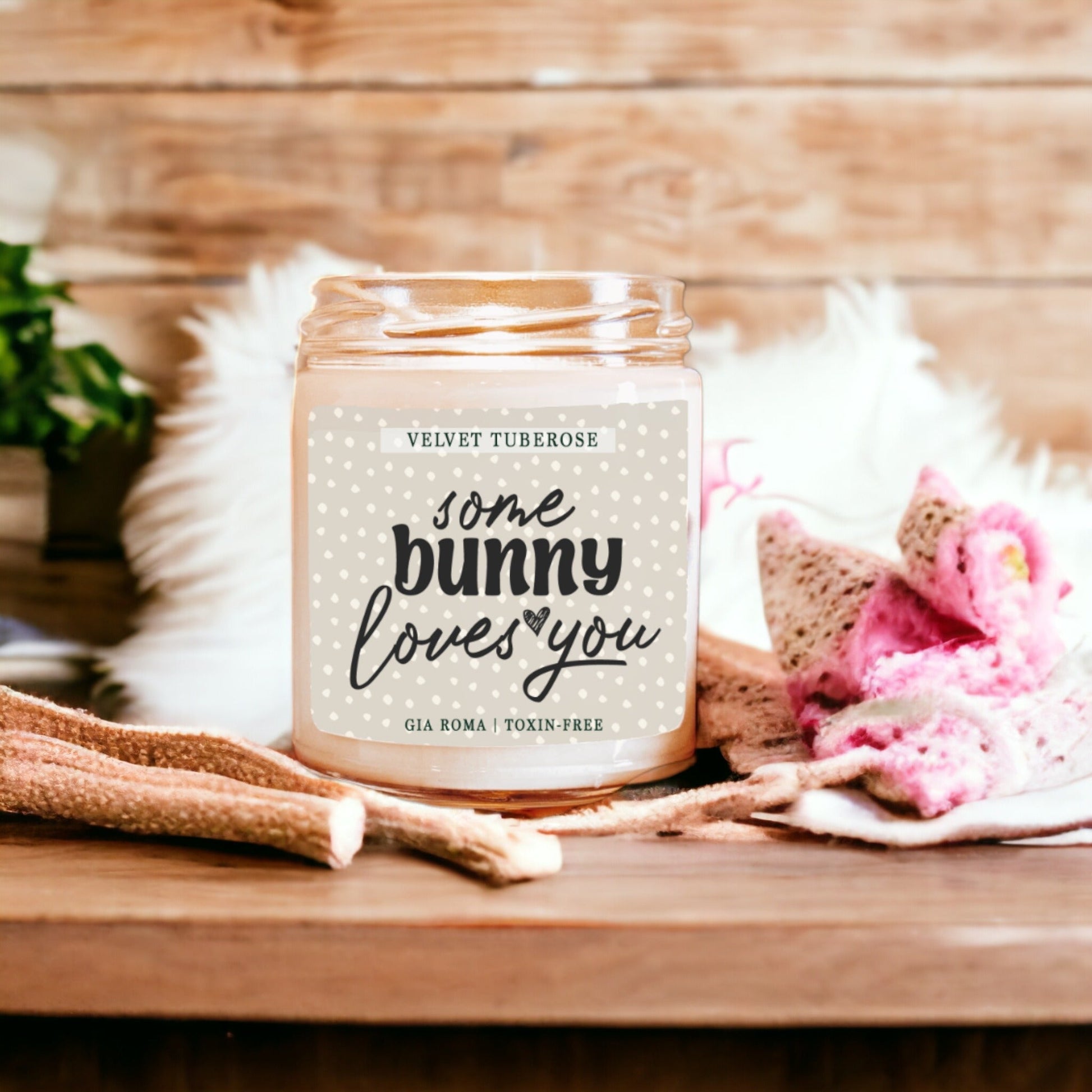 Velvet Tuberose Scented Candle Rich Floral Tuberose Aroma Long-Lasting