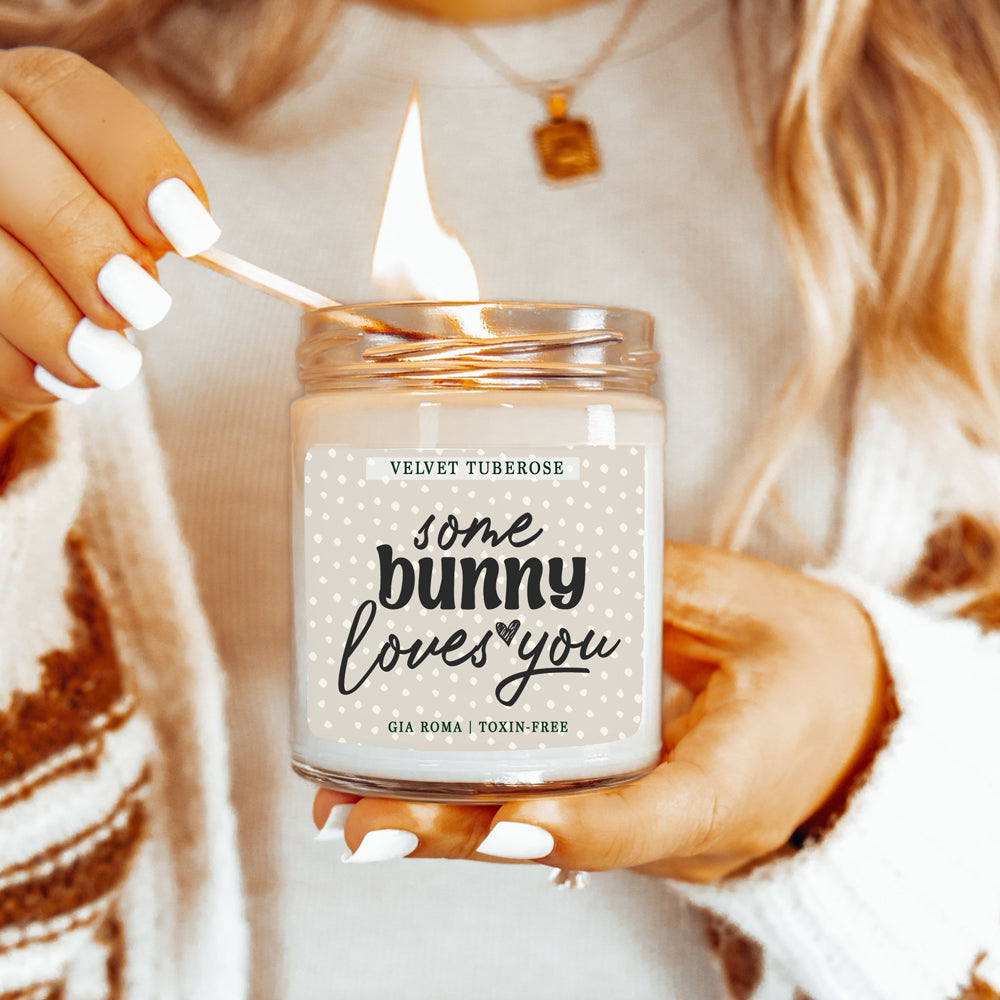 Velvet Tuberose Scented Candle Rich Floral Tuberose Aroma Long-Lasting