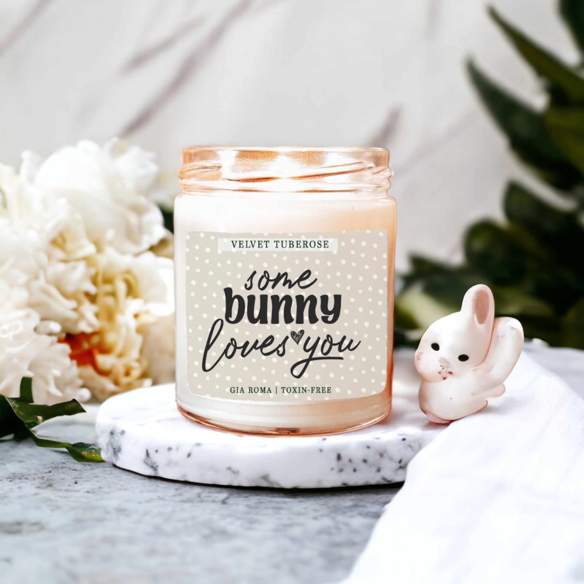 Velvet Tuberose Scented Candle Rich Floral Tuberose Aroma Long-Lasting