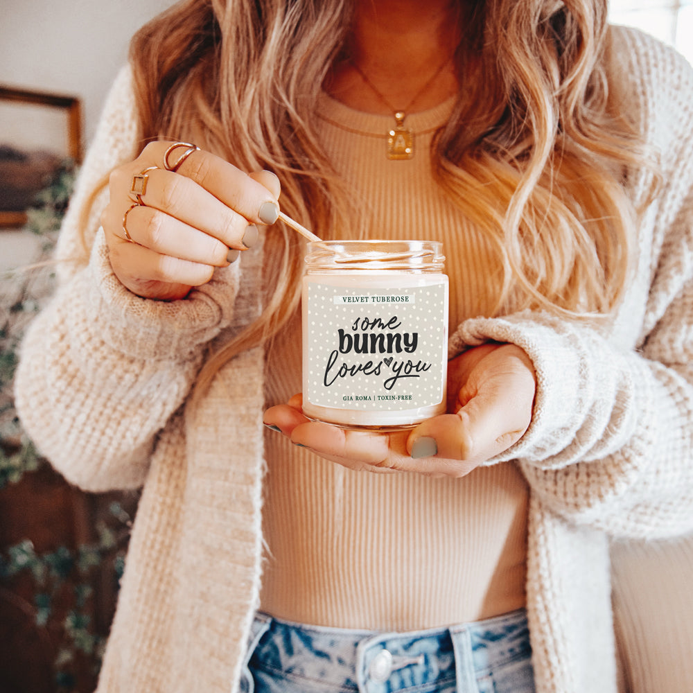 Velvet Tuberose Scented Candle Rich Floral Tuberose Aroma Long-Lasting