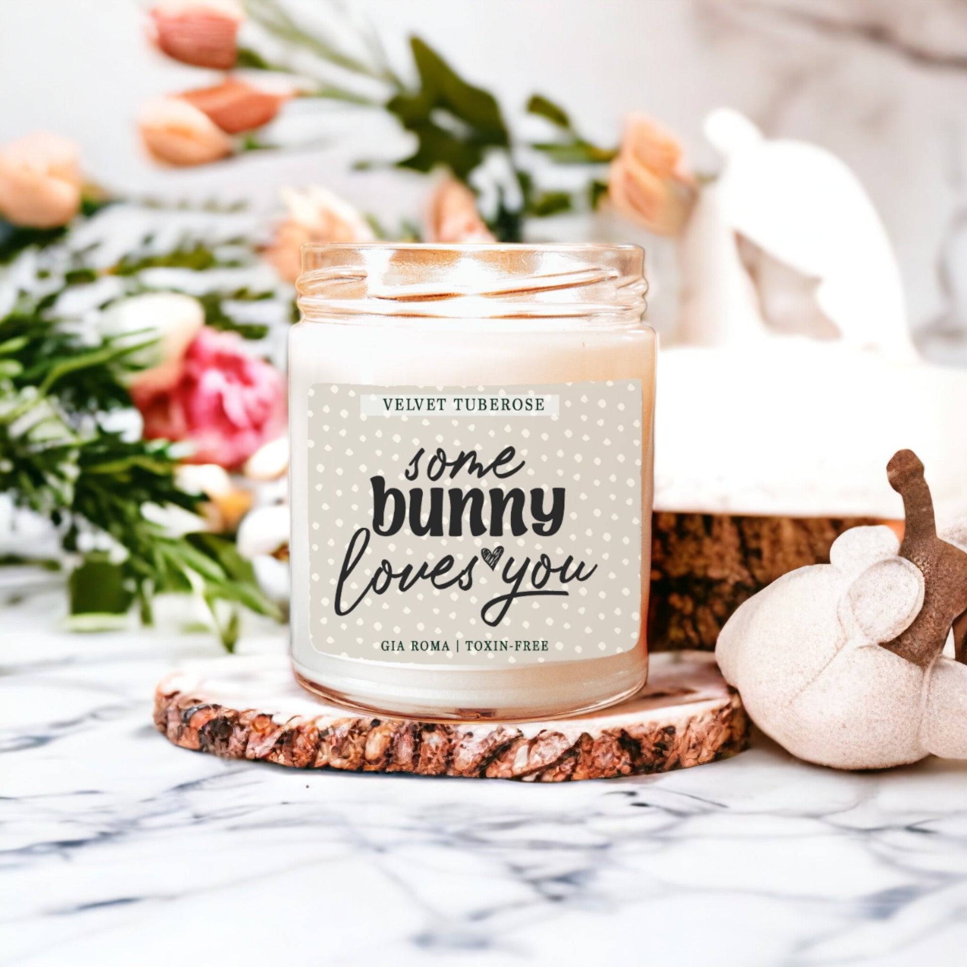 Velvet Tuberose Scented Candle Rich Floral Tuberose Aroma Long-Lasting