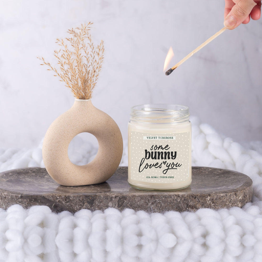 Velvet Tuberose Scented Candle Rich Floral Tuberose Aroma Long-Lasting