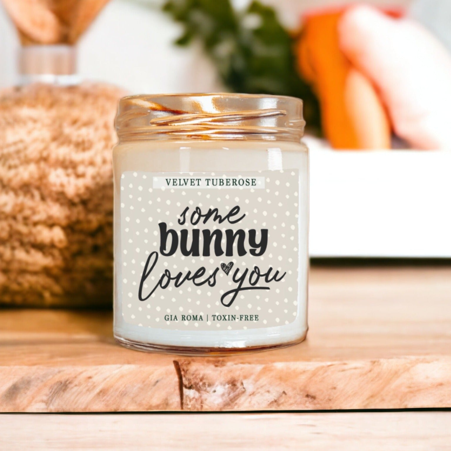 Velvet Tuberose Scented Candle Rich Floral Tuberose Aroma Long-Lasting