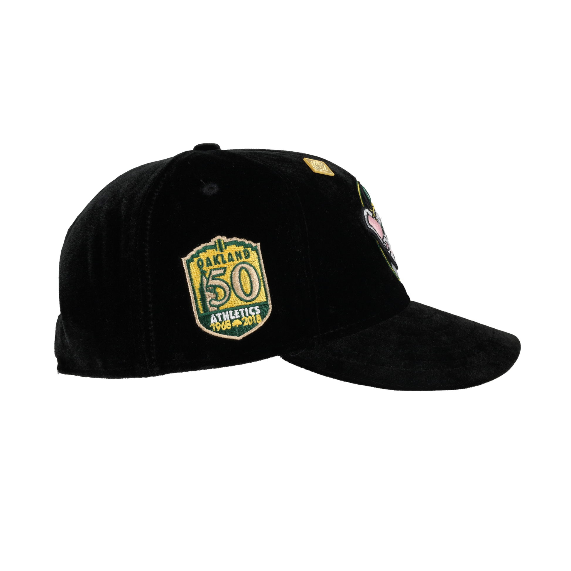 Oakland Athletics Velvet Stomper Mascot 50th Anniversary 59Fifty Fitted Hat