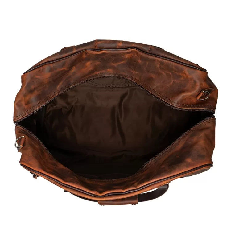 Heritage Leather Weekender Duffel