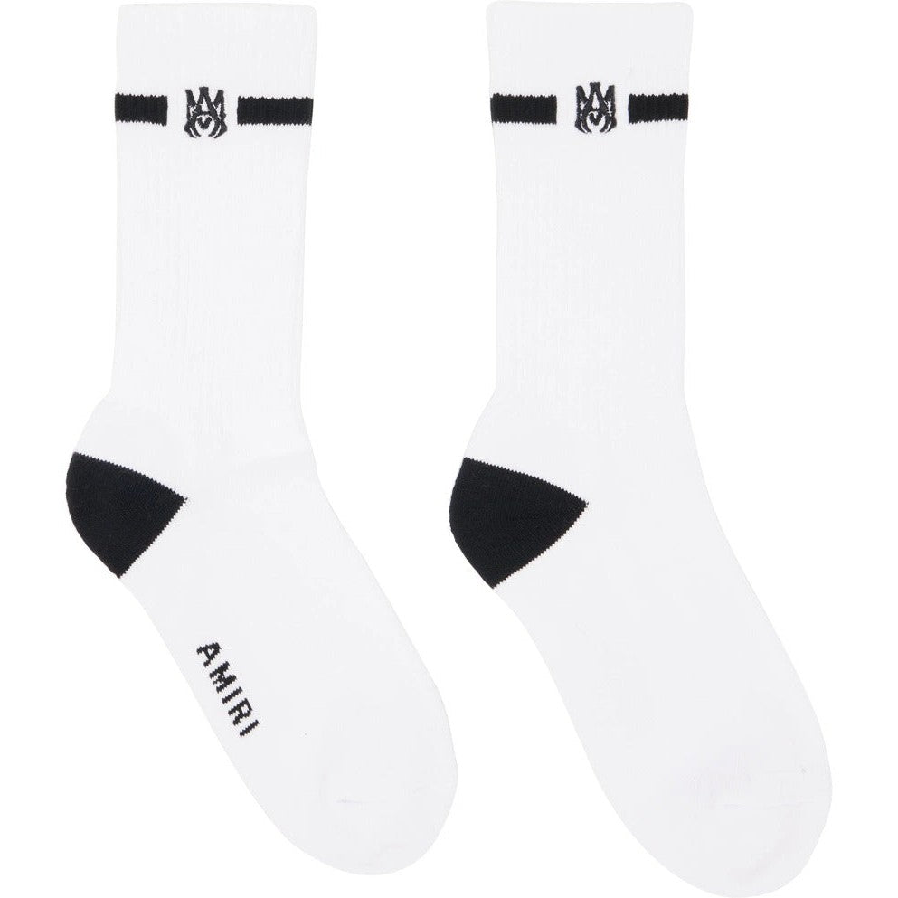 AMIRI White & Black M.A. Embroidery Socks