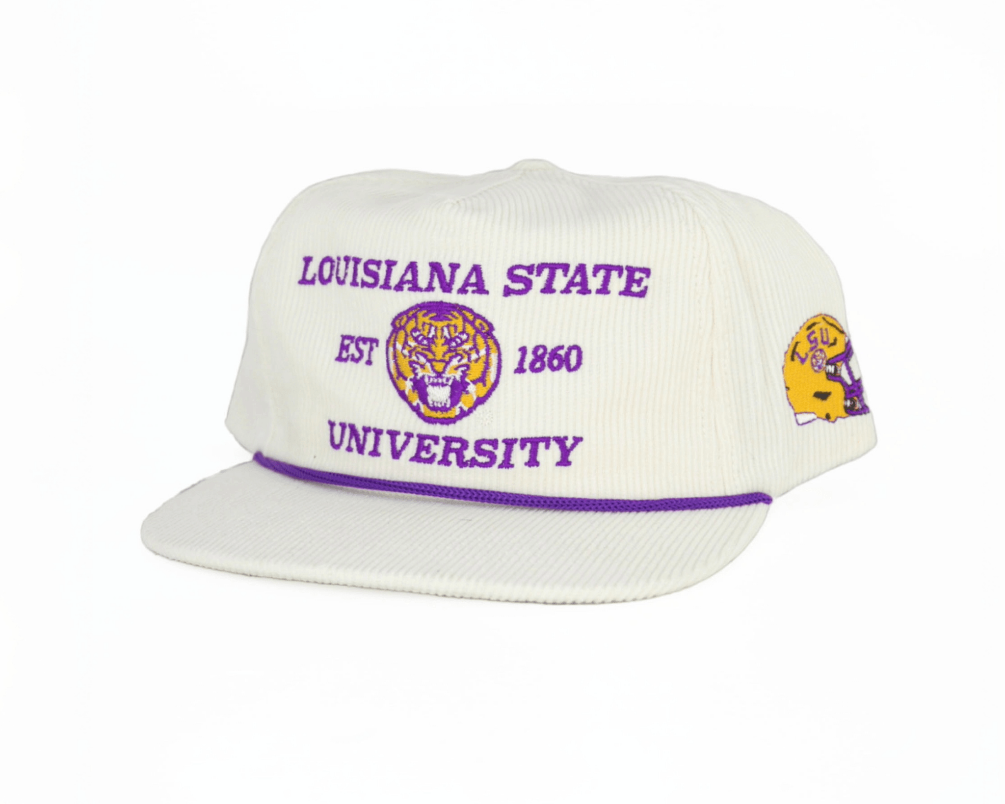 White Corduroy LSU Football