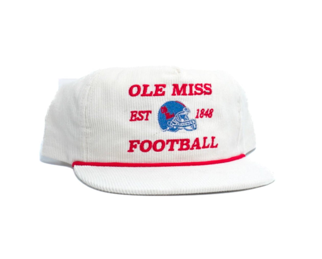 White Corduroy Ole Miss Football