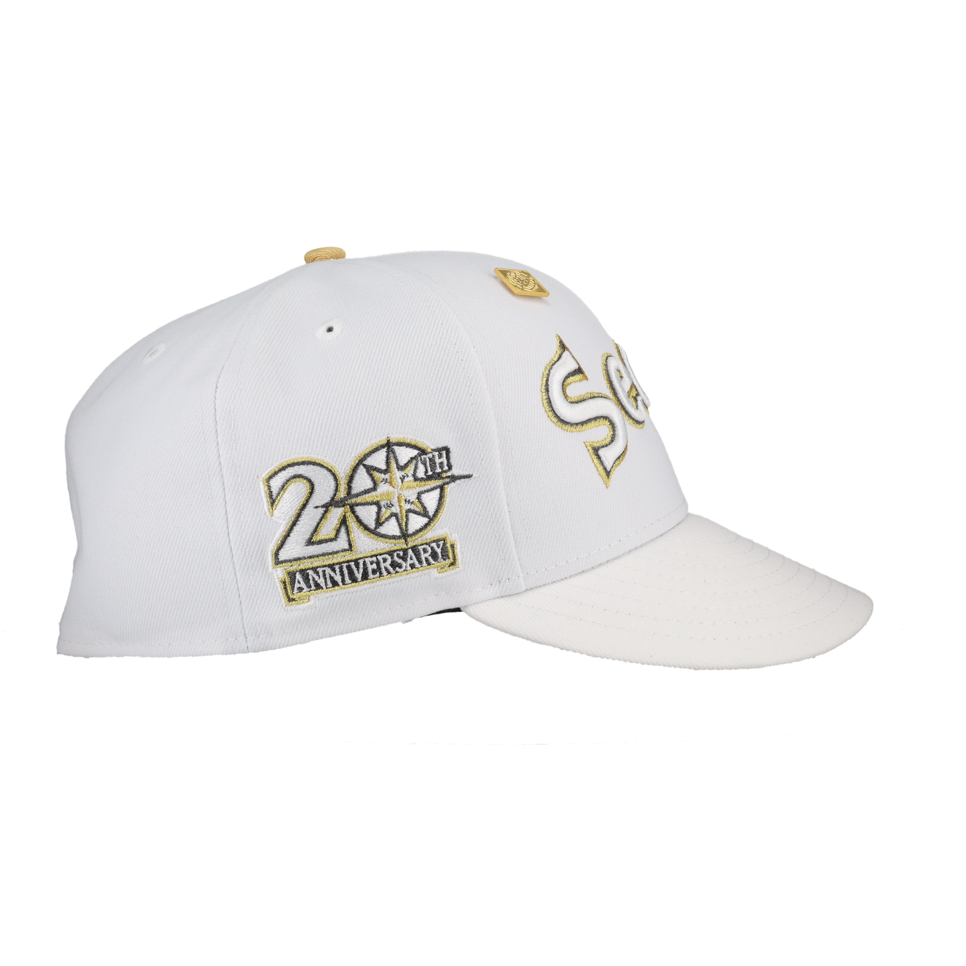 Seattle Mariners Pure Royalty Collection 20th Anniversary Patch Fitted Hat