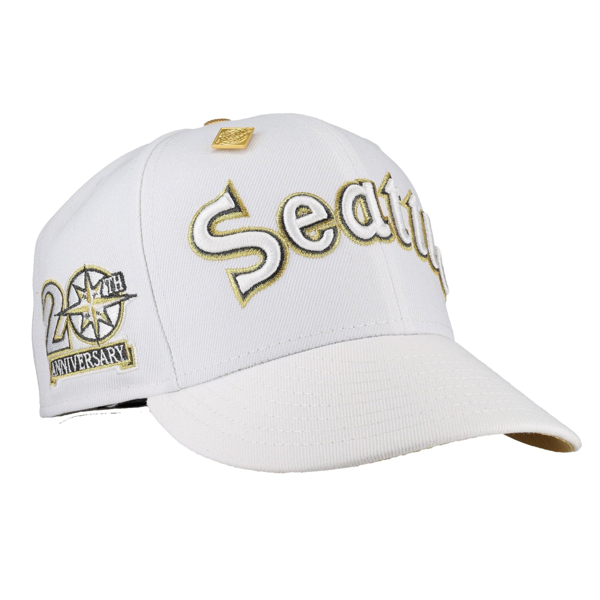 Seattle Mariners Pure Royalty Collection 20th Anniversary Patch Fitted Hat