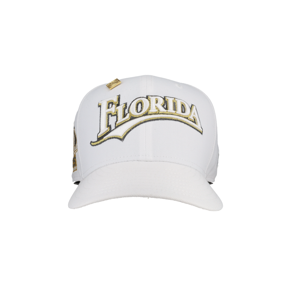 Florida Marlins Pure Royalty Collection 25th Anniversary Patch Fitted Hat