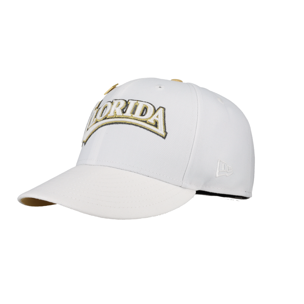 Florida Marlins Pure Royalty Collection 25th Anniversary Patch Fitted Hat