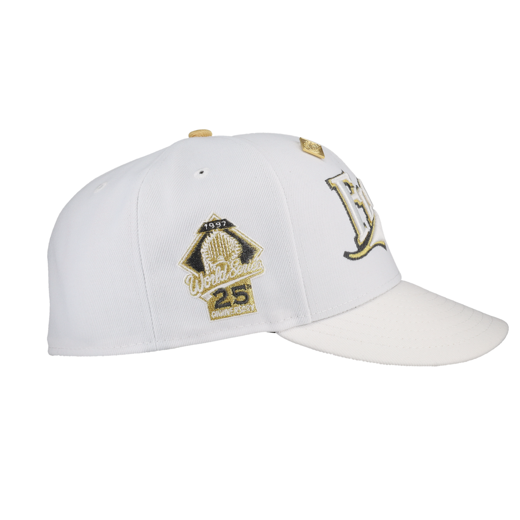 Florida Marlins Pure Royalty Collection 25th Anniversary Patch Fitted Hat