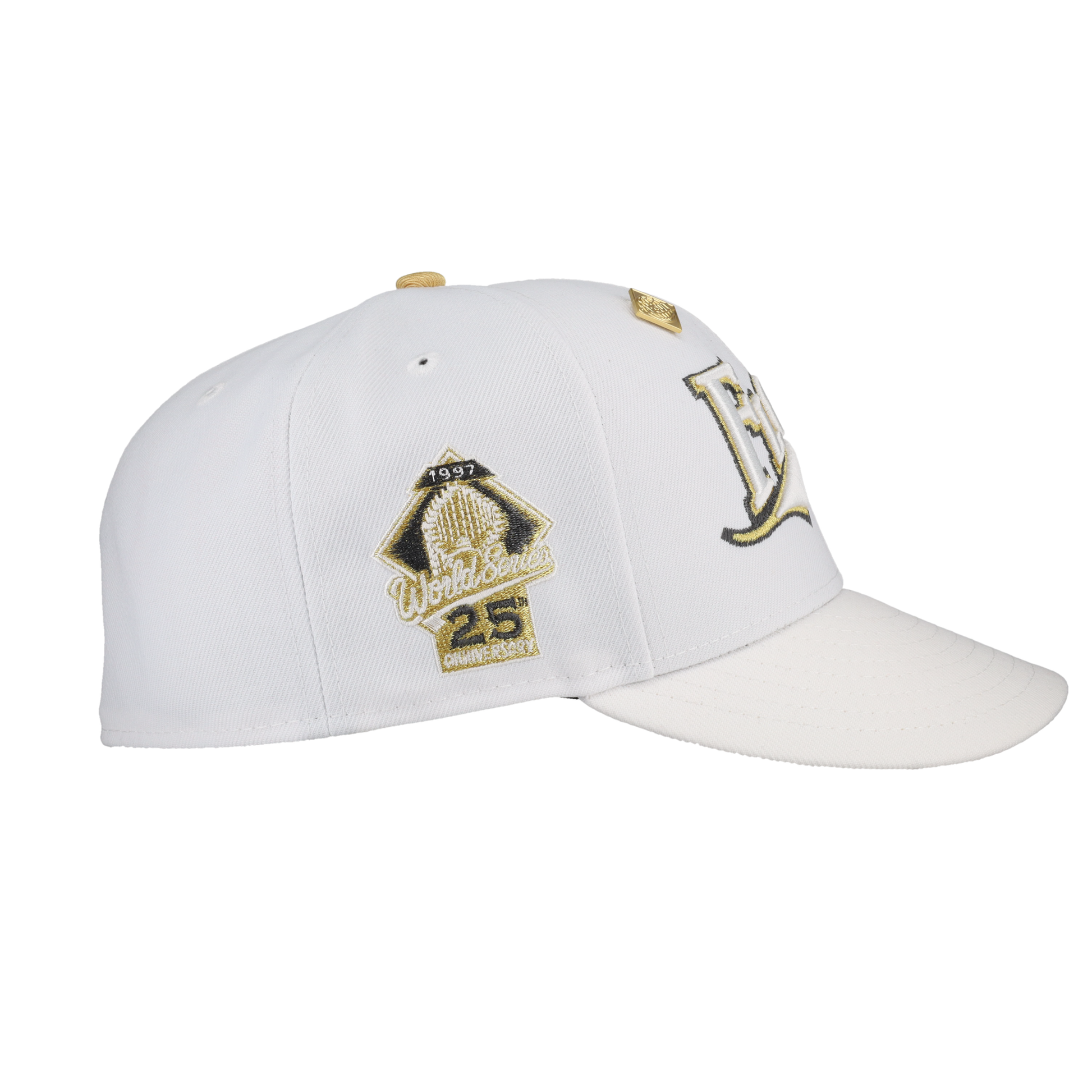 Florida Marlins Pure Royalty Collection 25th Anniversary Patch Fitted Hat