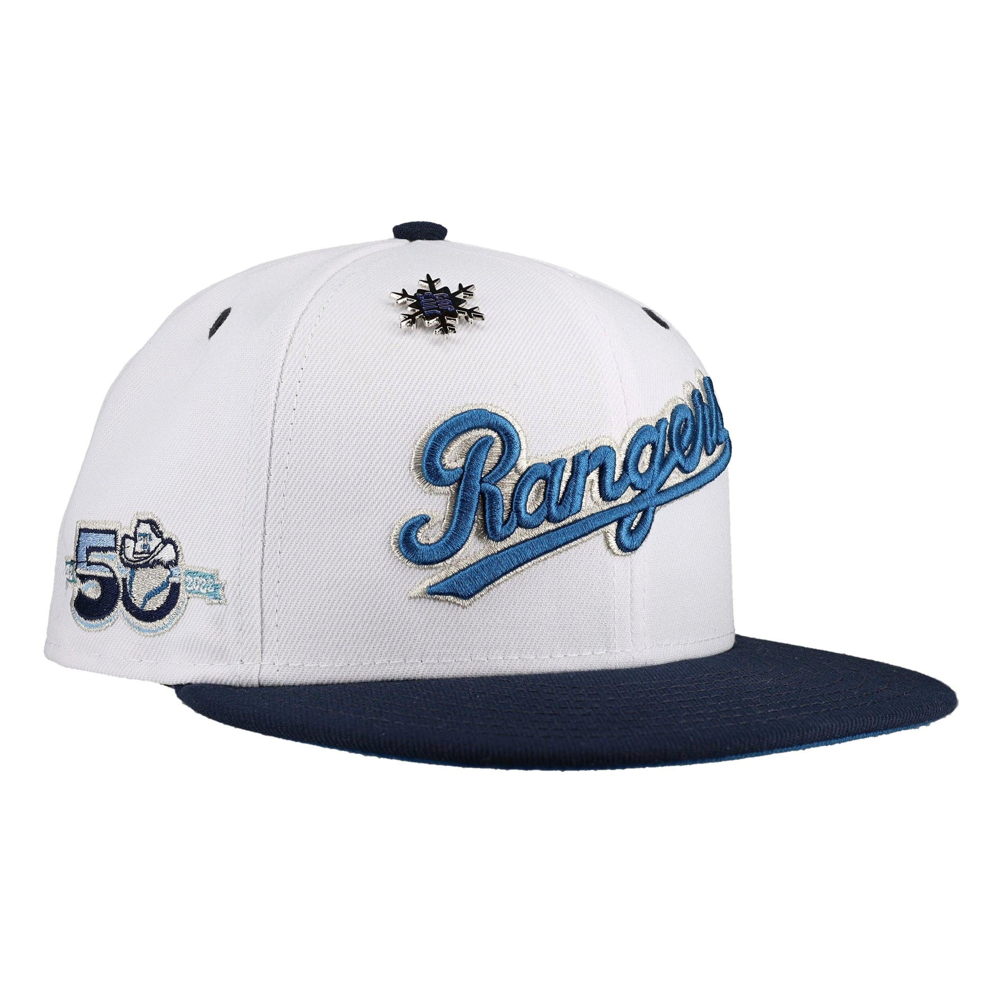 Texas Rangers Winter Ice Collection 50th Season 59Ffity Fitted Hat