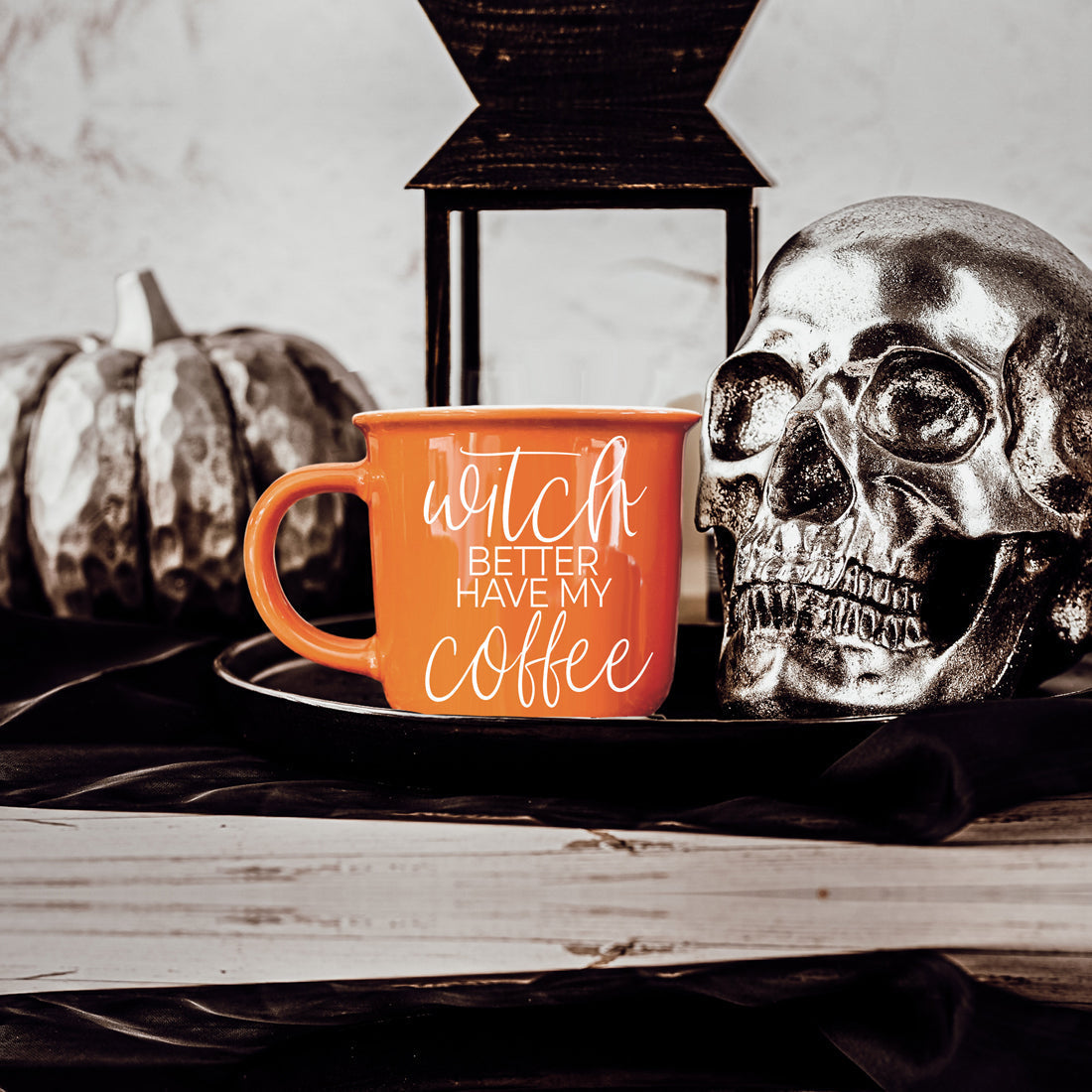 Witch Better Have Coffee Mug 14.5oz Orange Ceramic With White Lettering Halloween Coffee Gift