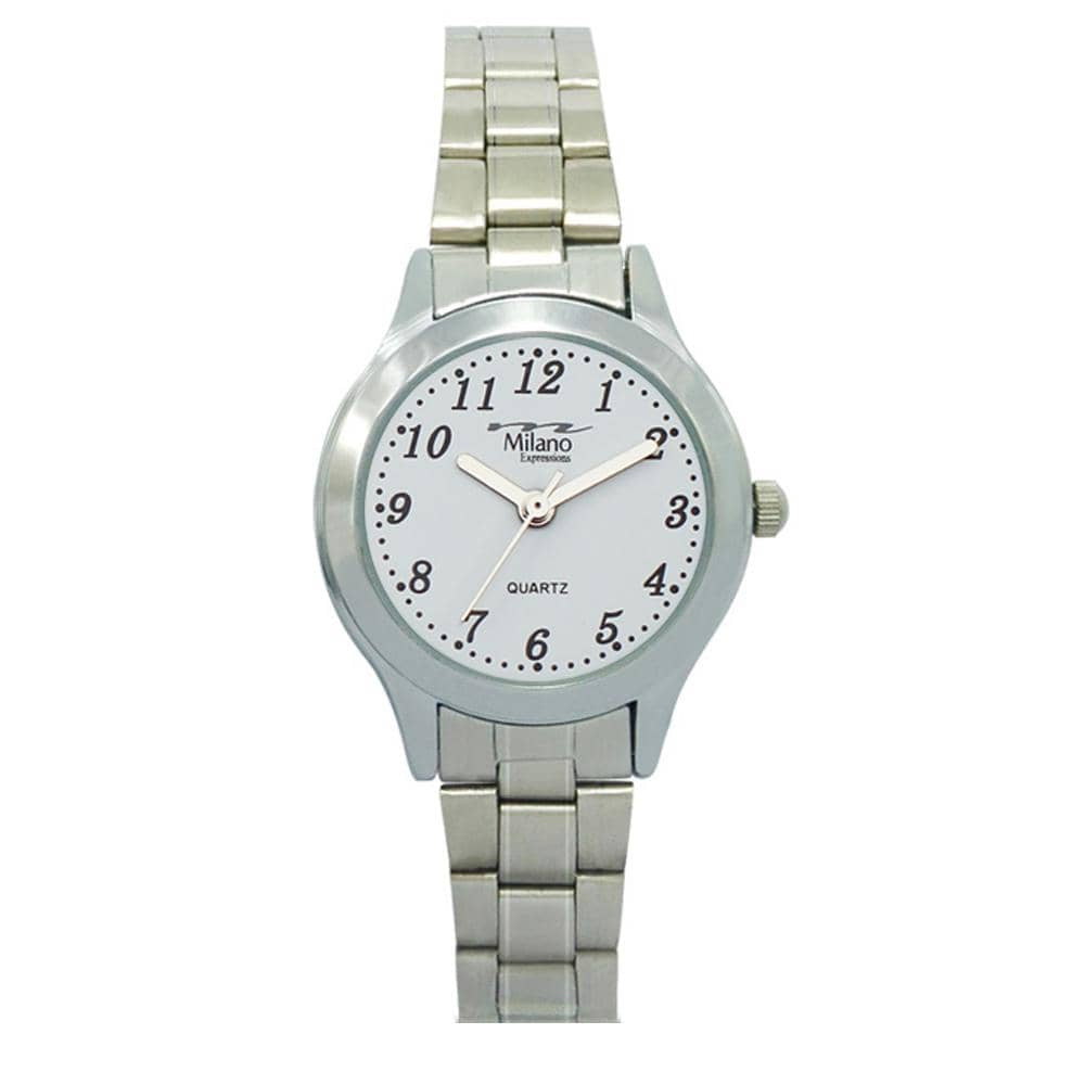 Women's Classic Slim Stainless Steel Watch With White Dial