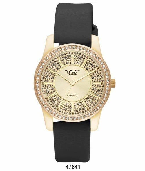 Women's Crystal Dial 40mm Slim Lightweight Fashion Watch