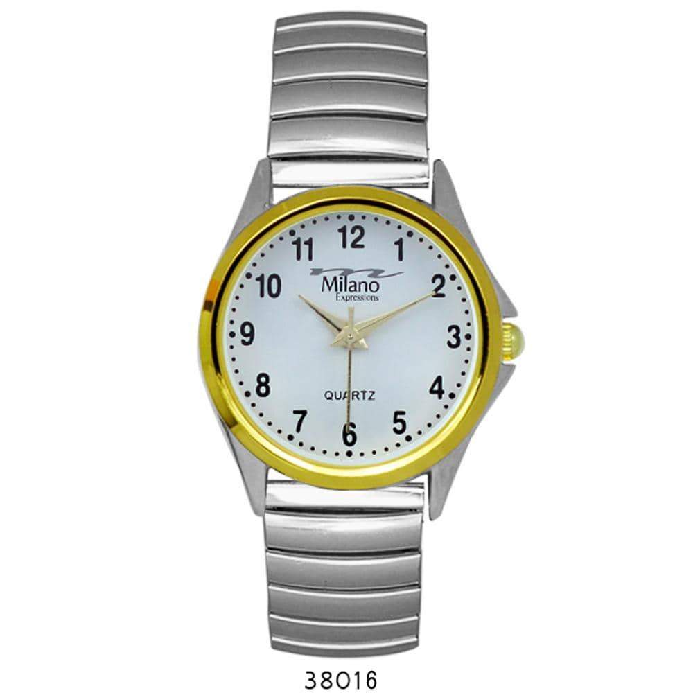 Women's Easy Read White Dial Stretch Steel Slim Watch