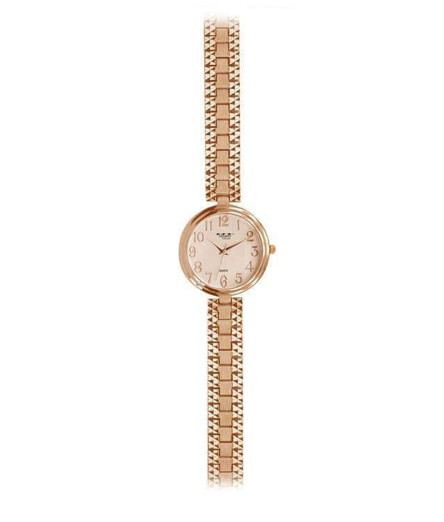 Women's Rose Gold Watch 33mm Slim Bracelet Minimal Elegant