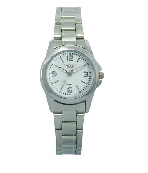 Women's Slim Stainless Bracelet Watch White Dial Classic