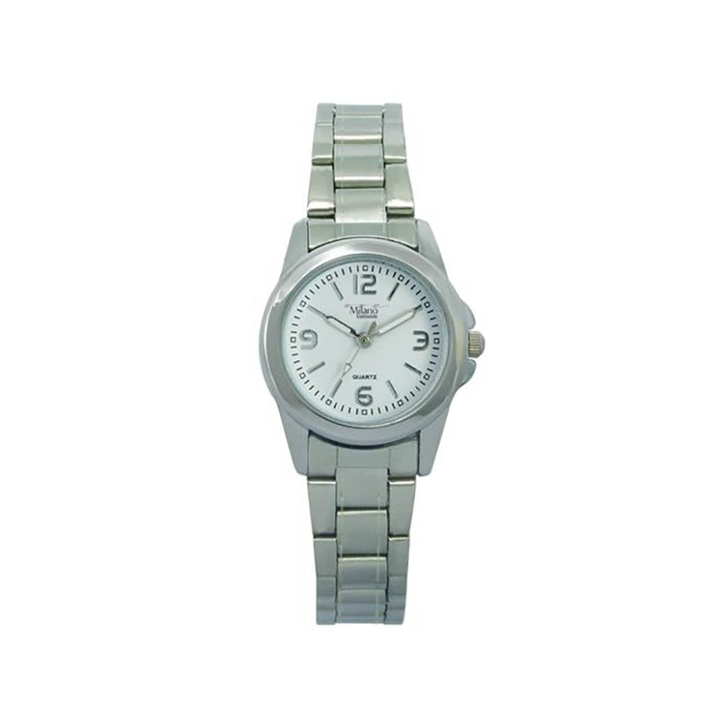 Women's Slim Stainless Bracelet Watch White Dial Classic
