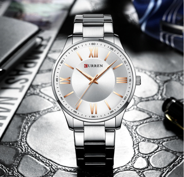 Women's Stainless Steel Watch Roman Numerals Bracelet