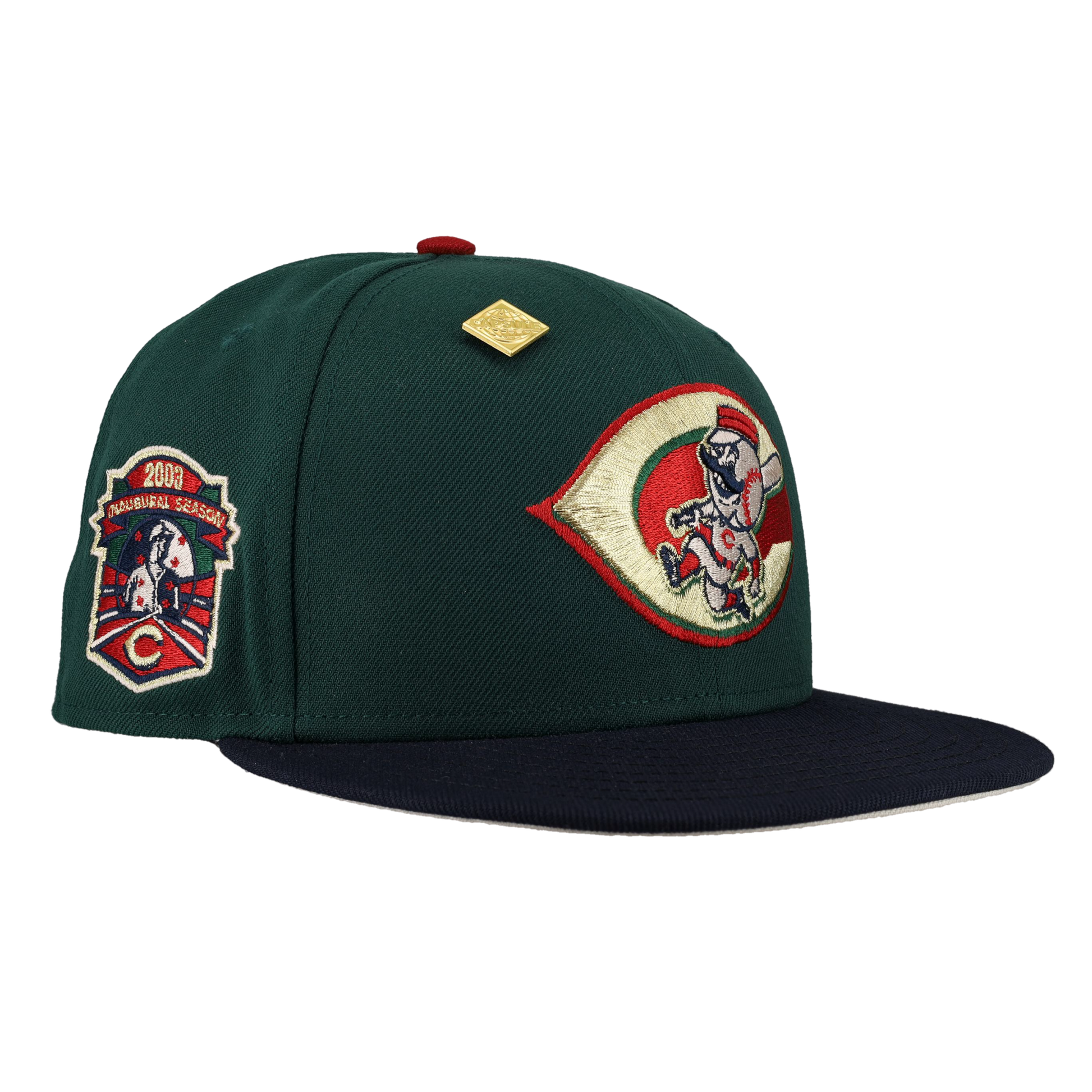 Cincinnati Reds Inaugural Season Patch Green 59Fifty Fitted Hat